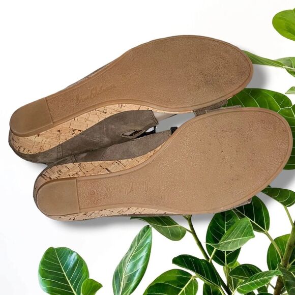 Sam Edelman Dean Caged Laced Open Toe Sandal Sz 9M - Light Brown Suede Display - Picture 14 of 14